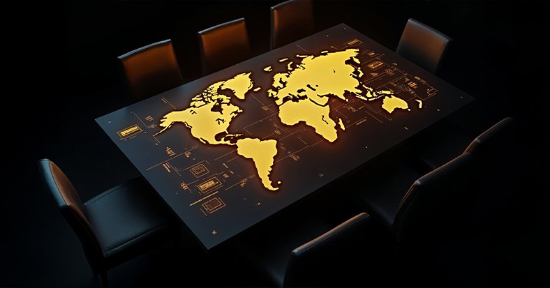 A professional man standing in front of an easel presenting to people who are seated. 